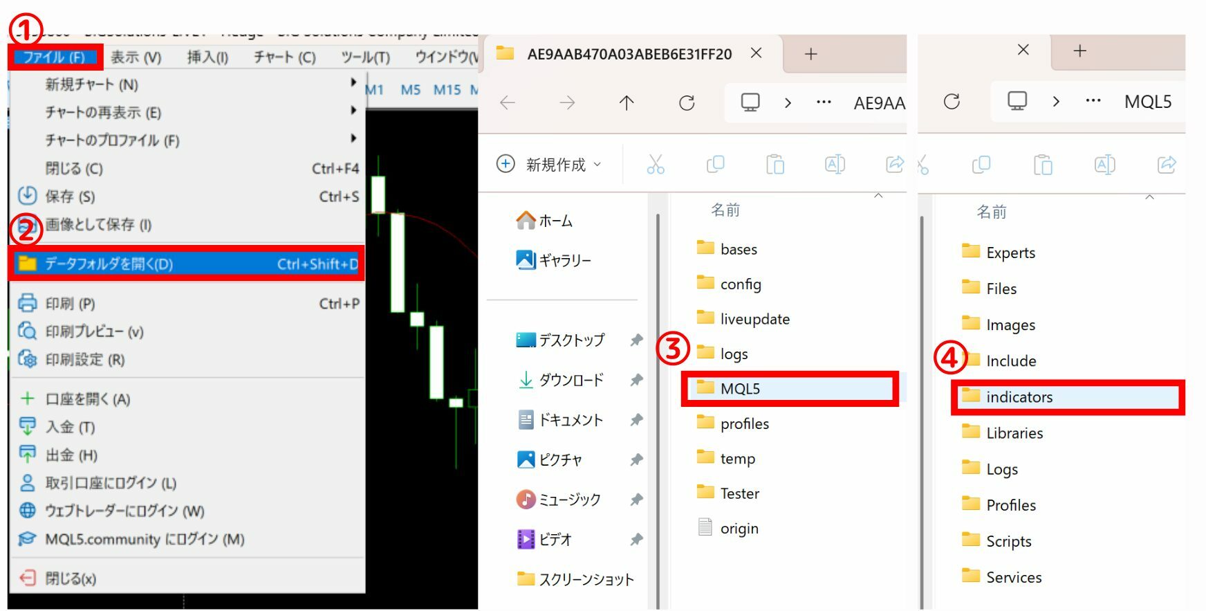 RCIを表示させる手順2