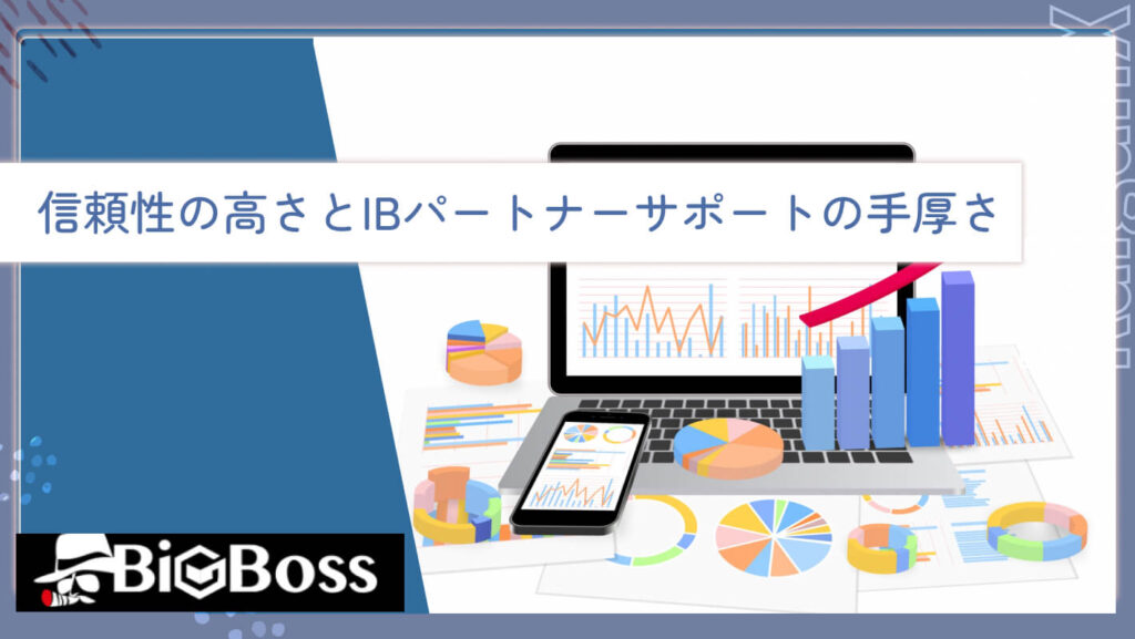 信頼性の高さとIBパートナーサポートの手厚さ