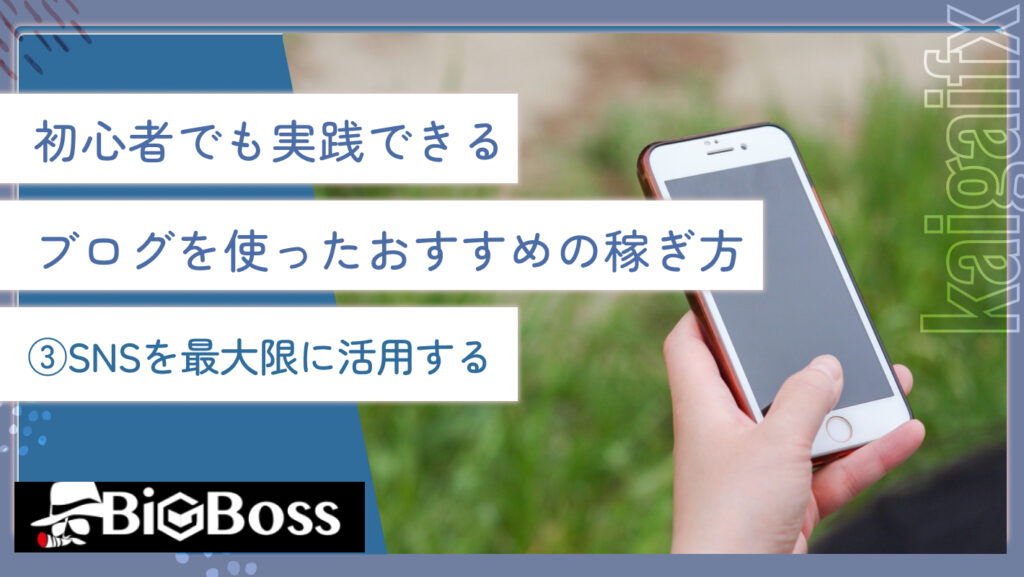 初心者でも実践できるブログを使ったおすすめの稼ぎ方③SNSを最大限に活用する