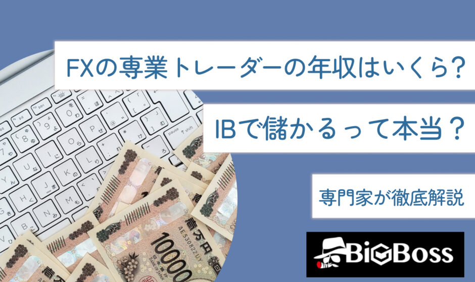 FXの専業トレーダーの年収はいくら？IBで儲かるって本当？専門家が徹底解説